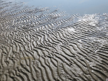 Full frame shot of wet sand