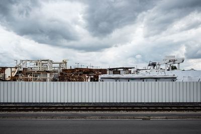 Buildings against sky in city