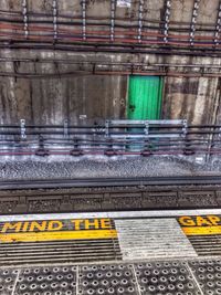 Railroad station platform