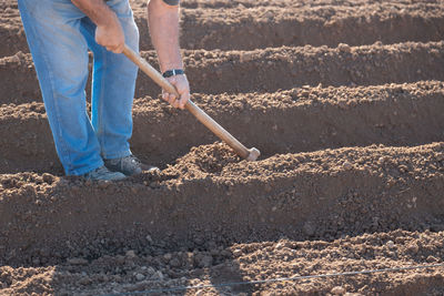 Man working at construction site