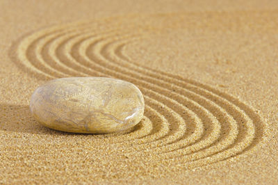 Close-up of sand on beach