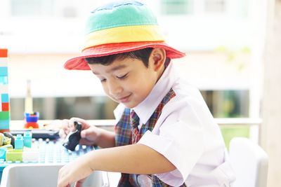 Portrait of girl looking