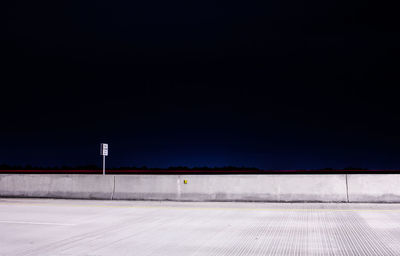 View of road at night