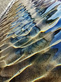 High angle view of beach