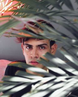 Close-up portrait of young man