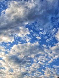 Low angle view of clouds in sky