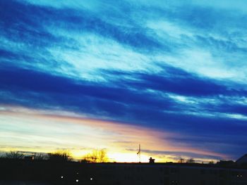 Silhouette of tree against sky