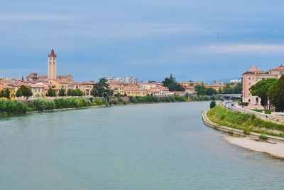 View of town at waterfront