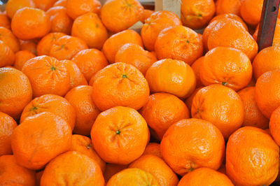 Full frame shot of oranges