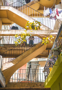 Low angle view of staircase of building