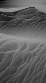 Sand dunes in desert