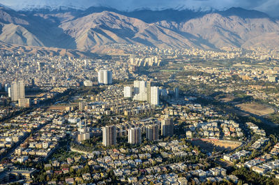 Tehran aerial shot