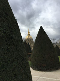 Building against cloudy sky