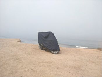 Motocycle near the sea