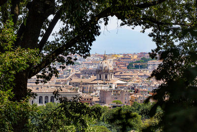 View of buildings in town