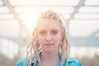 Portrait of a beautiful young woman