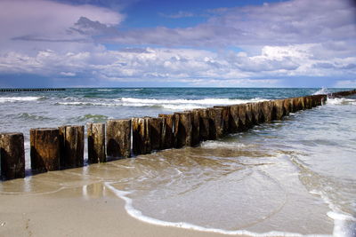 Scenic view of sea against sky