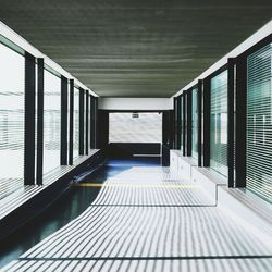 Empty corridor of building