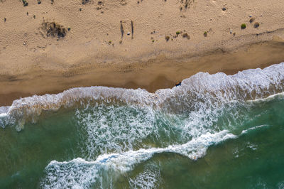 Scenic view of sea waves