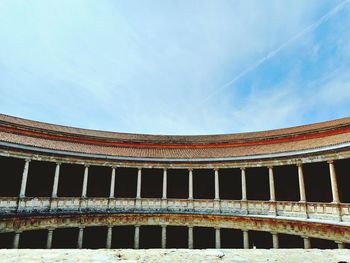 Low angle view of built structure against the sky