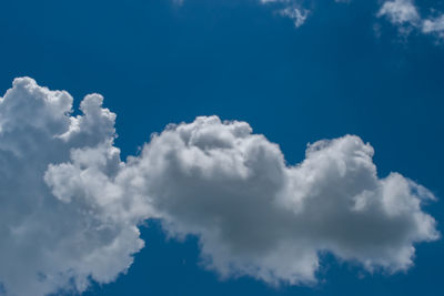 Low angle view of clouds in sky