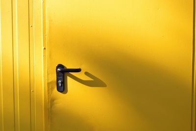 Close-up of closed door