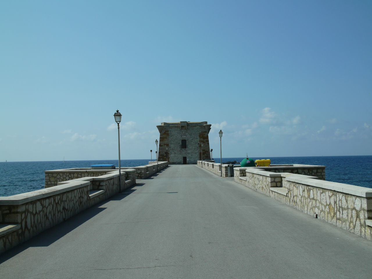 VIEW OF SEA AGAINST BLUE SKY