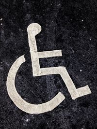 Close-up of road sign