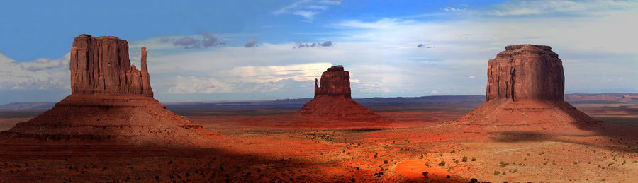 Monument valley large panorama, arizona, u.s.a.
