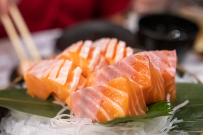 Close-up of fish on plate