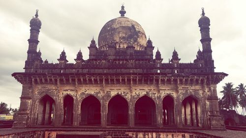 Low angle view of historical building
