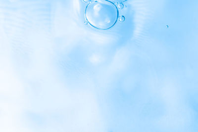 High angle view of bubbles in swimming pool