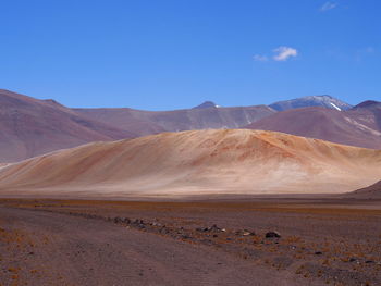 Scenic view of desert against sky