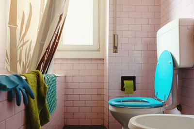 Interior of domestic bathroom