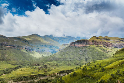 Panoramic view of landscape against sky