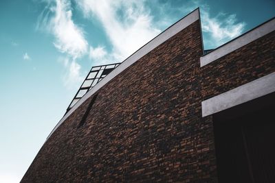 Low angle view of building against sky