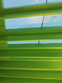 Full frame shot of green wall