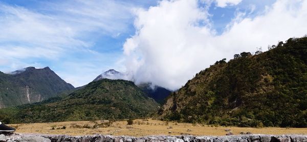 Panoramic view of landscape against sky