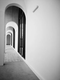 Empty corridor of building