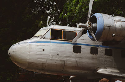 Low angle view of airplane