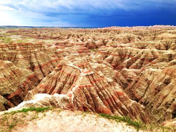 Scenic view of rock formations