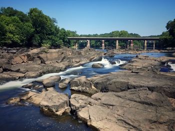 Scenic view of river against sky