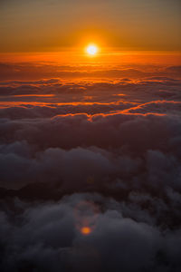 Scenic view of cloudscape during sunset