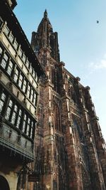 Low angle view of church against sky