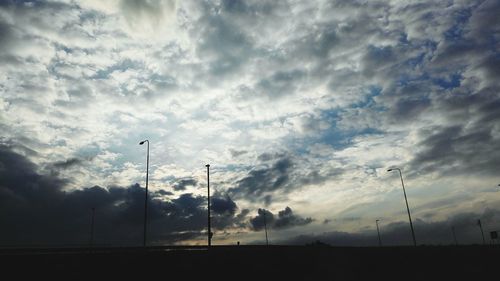 Low angle view of cloudy sky