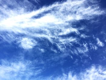 Low angle view of blue sky