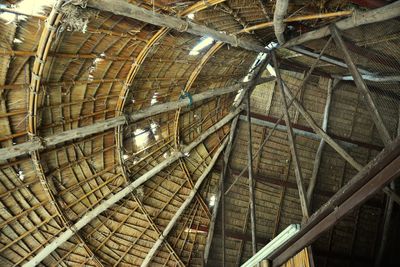 Low angle view of ceiling of building