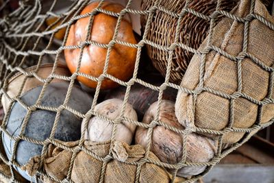 Close-up of fishing net