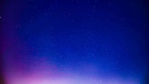 Low angle view of star field at night