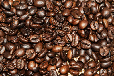 Full frame shot of coffee beans